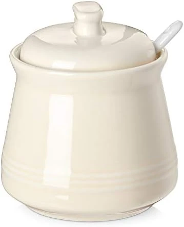 Sugar Container, Sugar Bowl With Lid And Spoon, Ceramic Sugar Packet Holder For Coffee Bar, Countertop, Salt Bowl Salt Container,Teal Kitchen Accessories And Decor, 12oz 7 Sugar Container, Sugar Bowl With Lid And Spoon, Ceramic Sugar Packet Holder For Coffee Bar, Countertop, Salt Bowl Salt Container,Teal Kitchen Accessories And Decor, 12oz - Image 7