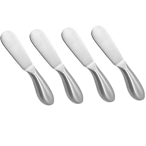 4 Pcs Spreader Knife Set, Stainless Steel Multipurpos Cheese And Butter Spreader Knives 1 4 Pcs Spreader Knife Set, Stainless Steel Multipurpos Cheese And Butter Spreader Knives