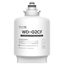 G2CF Filter, Replacement For WD-G2-W, WD-G2P600-W Reverse Osmosis System, 12-month Lifetime, WD-G2CF Filter