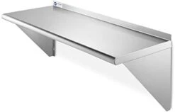 NSF 16 Gauge Stainless Steel 18" X 48" Kitchen Wall Mount Shelf Commercial Restaurant Bar W/ Backsplash -Peugeot Shop 31DygHV1tFL. AC