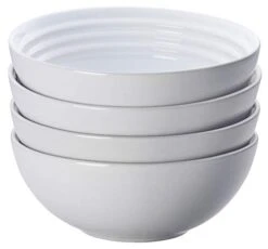 Le Creuset Stoneware Set Of 4 Soup Bowls, 22 Oz. (6.25") Each, White