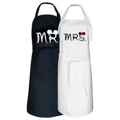 VMNlooking Kitchen Apron Gifts Set Couples Gifts For Engagements Who Have Everything Weddings