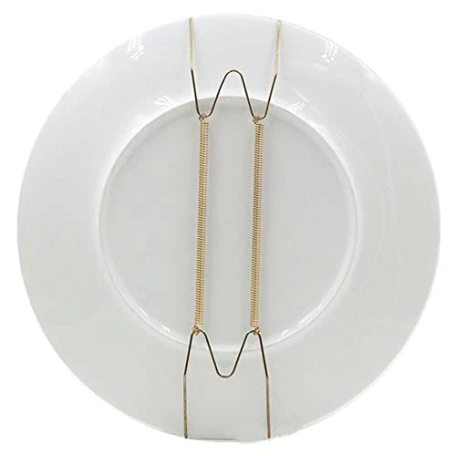 Wall Dish Spring Holder Dismountable Securing Clip Fixed Home Decor Wall Display Golden Dish Decoration Crafts 6/7/8/10/12/14/16 Inch(10 Inch) 6 Wall Dish Spring Holder Dismountable Securing Clip Fixed Home Decor Wall Display Golden Dish Decoration Crafts 6/7/8/10/12/14/16 Inch(10 Inch) - Image 6