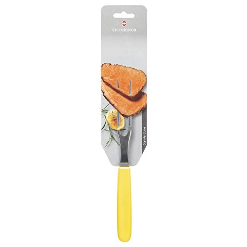 Victorinox Carving Fork Delicately Carves, Slices And Picks Up Meat Straight Blade In Yellow, 5.9 Inches 2 Victorinox Carving Fork Delicately Carves, Slices And Picks Up Meat Straight Blade In Yellow, 5.9 Inches - Image 2