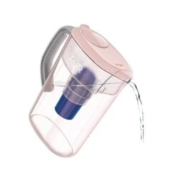 Water Pitcher Filtration System, 7 Cup, Clear/Blue -Peugeot Shop 31ET3pIMzL