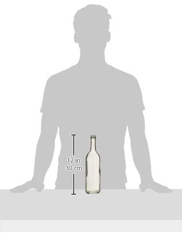 FastRack 750 Ml Clear Screw Cap Wine Bottles With 28 Mm Metal Screw Caps, White 2 FastRack 750 Ml Clear Screw Cap Wine Bottles With 28 Mm Metal Screw Caps, White - Image 2