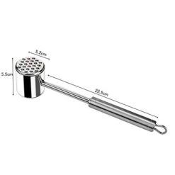 Zeerkeer Meat Tenderizer Hammer Tool Stainless Steel Dual-Sided Meat Mallet For Tenderizing Flattening Steak, Beef, Chicken, Pork And Poultry-Dishwasher Safe -Peugeot Shop 31EmXOgKpqL