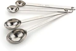 Endurance Stainless Steel Spice Measuring Spoons, Set Of 6 | 1/8 Tsp To 1 Tbsp Measurements | Nest For Easy Storage | Dishwasher Safe | Dry Or Liquid | Baking Or Cooking -Peugeot Shop 31EutNigZnL. AC