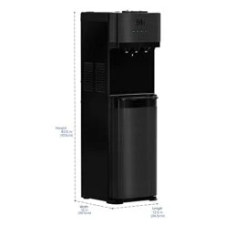 Brio Self Cleaning Bottleless Water-Cooler Dispenser With Filtration - New Black Stainless Steel - Hot Cold And Room Temperature Water. 2 Free Extra Replacement-Filters Included -Peugeot Shop 31F60gTLXlL