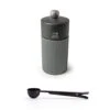 Peugeot Line Manual Salt Mill Carbon Graphite Aluminum, 12 Cm - 4.75" With Stainless Steel Spice Scoop/Bag Clip (Salt Mill W/ Scoop)