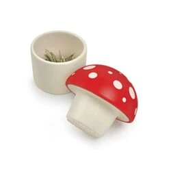 MERRY MUSHROOM Herb Grinder, Red/White, 3 Inches -Peugeot Shop 31FSUHjPKAL