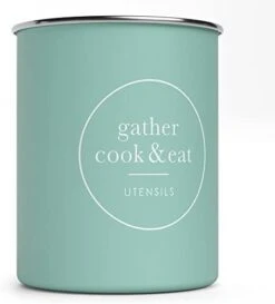 White Utensil Holder For Kitchen Countertop, Farmhouse Metal Utensil Crock, Rustic Country Decorative Kitchen Utensil Caddy Large, 5.5x6.75 20 White Utensil Holder For Kitchen Countertop, Farmhouse Metal Utensil Crock, Rustic Country Decorative Kitchen Utensil Caddy Large, 5.5x6.75 -Peugeot Shop 31GB966faL. AC