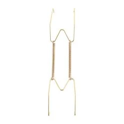 Wall Dish Spring Holder Dismountable Securing Clip Fixed Home Decor Wall Display Golden Dish Decoration Crafts 6/7/8/10/12/14/16 Inch(10 Inch)