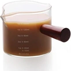 Double Spouts 150ML /5OZ Measuring Triple Pitcher Milk Cup With Wood Handle Espresso Shot Glasses Parts Clear Glass (1) 11 Double Spouts 150ML /5OZ Measuring Triple Pitcher Milk Cup With Wood Handle Espresso Shot Glasses Parts Clear Glass (1) -Peugeot Shop 31HBhfOX4PL. AC