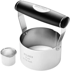 3 Inch Biscuit Cutter, Stainless Steel Round Cookies Cutter With Soft Grip Handle, Gift Package -Peugeot Shop 31HgzbHManL. AC