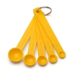 Mini Measuring Spoons - Set Of 5 Plastic For Dry And Liquid Ingredients - 1/64, 1/32, 1/16, 1/8 And 1/4 Teaspoon
