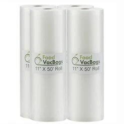 4 Jumbo 11" X 50' Commercial Vacuum Sealer Saver Bags Sous Vide Food Storage
