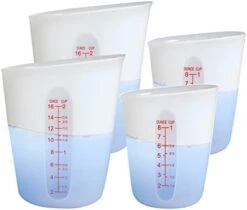 Silicone Measuring Cups Flexible Measure Cups For Epoxy Resin Butter, Chocolate Mixing Plaster Stir Squeeze Pour Baking Cup BPA Free 500 ML + 250 ML (2 PCS) 17 Silicone Measuring Cups Flexible Measure Cups For Epoxy Resin Butter, Chocolate Mixing Plaster Stir Squeeze Pour Baking Cup BPA Free 500 ML + 250 ML (2 PCS) -Peugeot Shop 31I 7LgWrAL. AC