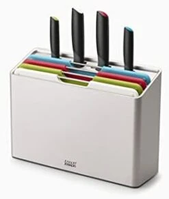 Joseph Joseph Folio Plastic Cutting Board Set With Storage Case Color-Coded Easy-Access Design Dishwasher Safe Non-Slip, Small, Graphite -Peugeot Shop 31IBMFvZofL. AC