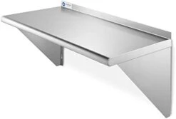 NSF 16 Gauge Stainless Steel 18" X 48" Kitchen Wall Mount Shelf Commercial Restaurant Bar W/ Backsplash -Peugeot Shop 31Ia6SCq3fL. AC
