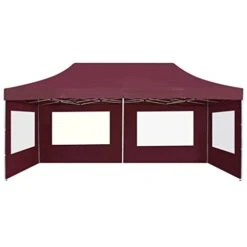 VidaXL Professional Folding Party Tent With Walls Aluminium 236.2"x118.1" Wine Red -Peugeot Shop 31Iu8ootdIL