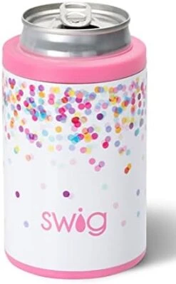 Tandard Can + Bottle Cooler, Stainless Steel, Dishwasher Safe, Triple Insulated Can Sleeve For Standard Size 12oz Cans Or Bottles In Golf Partee Print With Golf Ball Textured Frame -Peugeot Shop 31JA0TCO8L. AC