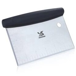 Dough Scraper Baking Pastry Cutter Good Grip Pastry Scraper Chopper Stainless Steel Dough Cutter