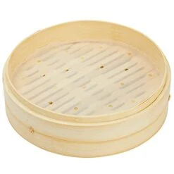 100-Pack Round Air Fryer Liners With Holes For Air Fryer Basket, Dumpling Paper, 10-Inch Perforated Bamboo Steamer Liner Sheets For Air Frying, Steaming, And Baking (White) -Peugeot Shop 31JW06XF9yL