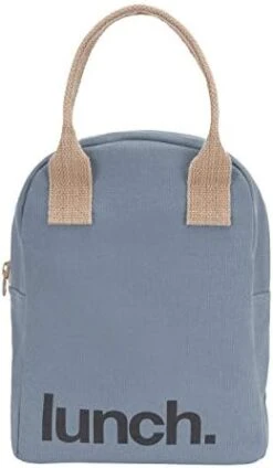 Zipper Lunch Bag | Organic Cotton Lunch Bag For Men, Women & Kids (Peach) -Peugeot Shop 31JWtldbPL. AC