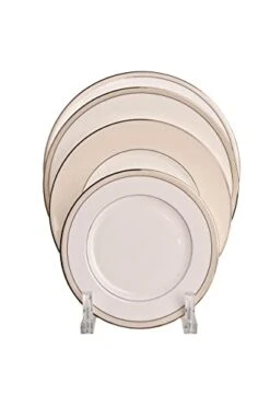 Clear Upright Modern Dinnerware Plate Place Setting 4 To 5 Or More Plate Display Stand (Item #072120), 9 ½ Inches L X 4 ½ Inches W X 4 Inches H 5 Clear Upright Modern Dinnerware Plate Place Setting 4 To 5 Or More Plate Display Stand (Item #072120), 9 ½ Inches L X 4 ½ Inches W X 4 Inches H -Peugeot Shop 31JcngSe8pL