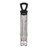 Candy Thermometer Deep Fry/Jam/Sugar/Syrup/Jelly Thermometer With Hanging Hook & Pot Clip Stainless Steel Cooking Thermometer Food Thermometer Quick Reference Temperature Guide,Black