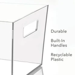 By Nate Berkus Plastic Bin With Handles | For Pantry Organization Perfect Organizer For Kitchen Storage Or Fridge From MDesign - Set Of 4, Clear 14 By Nate Berkus Plastic Bin With Handles | For Pantry Organization Perfect Organizer For Kitchen Storage Or Fridge From MDesign - Set Of 4, Clear -Peugeot Shop 31KAhDh912L