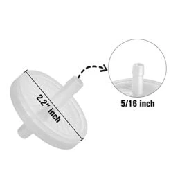 FERRODAY 5/16 Barbed Air Line Filter [4 PCS]- Sanitary Air Filter Air Line Fittings For Beer Brew Keg Air Filter For Homebrew White Air Filter For Fish Tank Translucent Plastic Gas Line Fitting -Peugeot Shop 31KUmxBcD5L