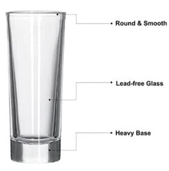 Shot Glasses, YULEER 12 Pack 2oz Clear Heavy Base Shot Glasses Set, Shot Glass For Spirits & Liquors -Peugeot Shop 31KsVScTlqL