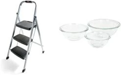 Rubbermaid RM-3W 3-Step Stool Ladder, Silver & Cuisinart C77WTR-15P Advantage-Sets-Rivet, 15-Piece, White 19 Rubbermaid RM-3W 3-Step Stool Ladder, Silver & Cuisinart C77WTR-15P Advantage-Sets-Rivet, 15-Piece, White -Peugeot Shop 31KumAES cL. AC