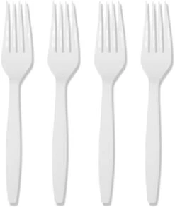 300 Clear Plastic Forks Heavy-Duty, Heavyweight Plastic Silverware Forks, Fancy Plastic Cutlery, Elegant Disposable Forks Pack, Bulk Disposable Flatware, Plastic Utensils Set, Clear Forks -Peugeot Shop 31LgEOAgGOL. AC