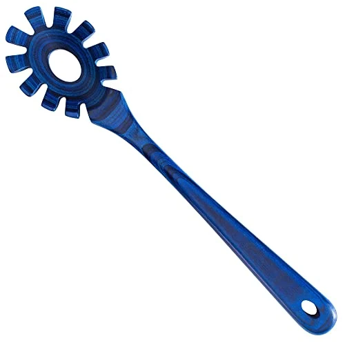 Ique Malta Collection 12-1/2" Wooden Spaghetti Spoon And Pasta Server With Teeth 1 Ique Malta Collection 12-1/2" Wooden Spaghetti Spoon And Pasta Server With Teeth