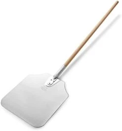 50196 Aluminum Pizza Peel, Wooden Handle, 16 X 18 Inch Blade, 36 Inch Overall -Peugeot Shop 31MNl2EfucL. AC