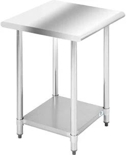 Stainless Steel Work Table Kitchen Work Table Scratch Resistent Commercial Work Table Metal Table With Adjustable Table Foot For Kitchen Home Restaurant (24Wx60L) -Peugeot Shop 31MZsf8U8OL. AC