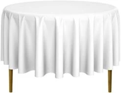 - 10 Premium 108" Round Tablecloths For Wedding/Banquet/Restaurant - Polyester Fabric Table Cloths - White 24 - 10 Premium 108" Round Tablecloths For Wedding/Banquet/Restaurant - Polyester Fabric Table Cloths - White -Peugeot Shop 31Mpo82KwCL. AC