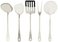Alessi , Polished Five-Pieces Set, Silver