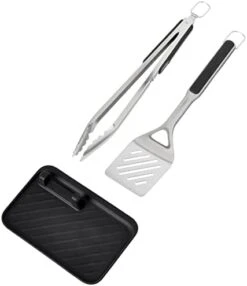 OXO Good Grips Grilling Tools, Tongs And Turner Set, Black -Peugeot Shop 31NS1xDUiqL. AC