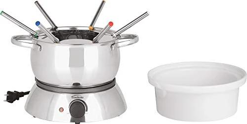 Trudeau Alto 3-in-1 Electric Fondue Set, 81 Ounce, Silver 1 Trudeau Alto 3-in-1 Electric Fondue Set, 81 Ounce, Silver