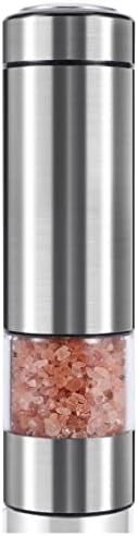 Electric Salt And Pepper Grinder Battery Operated| Stainless Steel Auto Pepper Mill Grinder Refillable| One Hand Operation| LED Light| Adjustable Coarseness| 1 Pack 5 Electric Salt And Pepper Grinder Battery Operated| Stainless Steel Auto Pepper Mill Grinder Refillable| One Hand Operation| LED Light| Adjustable Coarseness| 1 Pack - Image 5