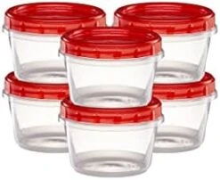 (4 Ounce 10 Pack) Twist Cap Containers Clear Bottom With Red Top Screw On Lids Twist Top Food Storage Freezer Reusable Containers 29 (4 Ounce 10 Pack) Twist Cap Containers Clear Bottom With Red Top Screw On Lids Twist Top Food Storage Freezer Reusable Containers -Peugeot Shop 31NnvOhhT7L. AC 1