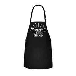 Personalized Apron - Custom Apron For Chef - Adjustable Large 1 Size Fits All - Poly/Cotton Apron With 2 Pockets - Cooking Gift Name Apron For Men & Women (Chef Tools Design) -Peugeot Shop 31Np5P2OivL