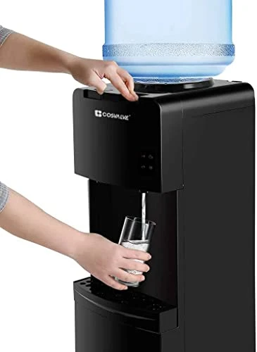 Water Coolers 5 Gallon Top Load,Hot/Cold Water Cooler Dispenser, Innovative Slim Design Energy Saving Freestanding With Child Safety Lock For Home Or Office Black 2 Water Coolers 5 Gallon Top Load,Hot/Cold Water Cooler Dispenser, Innovative Slim Design Energy Saving Freestanding With Child Safety Lock For Home Or Office Black - Image 2