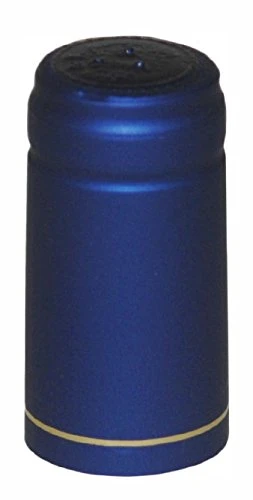 North Mountain Supply PVC Heat Shrink Capsules With Tear Tabs - 60 Count - Cobalt Blue With Stripe 1 North Mountain Supply PVC Heat Shrink Capsules With Tear Tabs - 60 Count - Cobalt Blue With Stripe