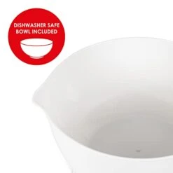 Salter Alter Digital Electronic Kitchen Scales - 2 Litre Dual Pour Mixing Bowl, Perfect For Cooking, Baking, Food/Liquid Weighing, Easy Read Display, Metric/Imperial, 15 Year - White With White Bowl -Peugeot Shop 31OL4xr558L