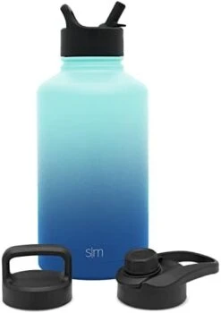 Water Bottle With Straw Lid Vacuum Insulated Stainless Steel Metal Thermos Bottles | Reusable Leak Proof BPA-Free Flask For Gym, Travel, Sports | Summit Collection | 32oz, Light Pink -Peugeot Shop 31OiMCbVybL. AC